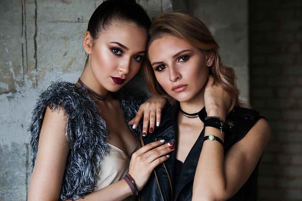 A photo of two beautiful Russian women